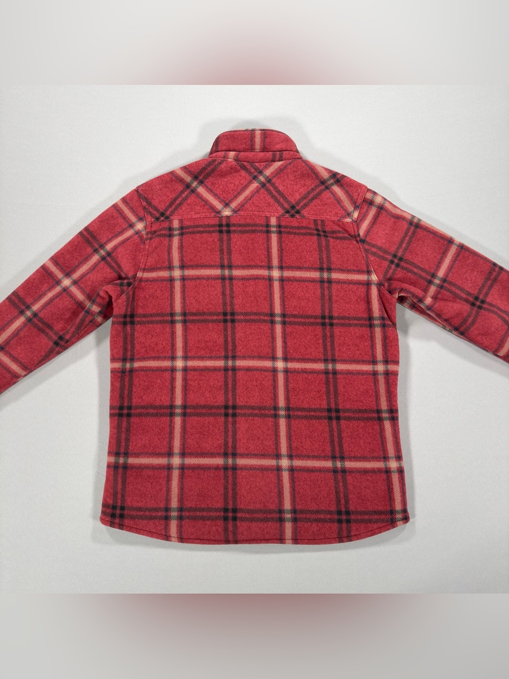 O'Neill Superfleece Men's M Sherpa Lined Plaid Fleece Shirt Jacket Red Flannel - Picture 9 of 12